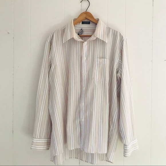 Dior Other - Vintage Christian Dior Striped Dress Shirt